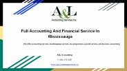 Accounting And Financial Services In Mississauga
