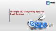 10 Simple SEO Copywriting Tips For Small Business PowerPoint PPT Presentation
