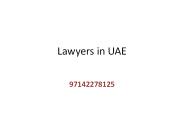 Lawsuit in Dubai