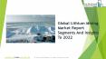 Lithium Mining Global Market Report 2019 PowerPoint PPT Presentation