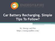 Car Battery Recharging