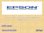 Epson printer printing issues related to skipping lines