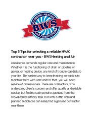 HVAC & Plumber Services Minnetonka | BWS Heating and Air