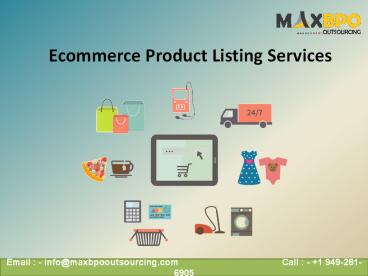 Ecommerce Product Listing Services