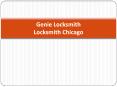 Locksmith Chicago - Genie Locksmith PowerPoint PPT Presentation