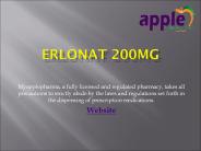 Erlonat 150mg Tablet Myapplepharma