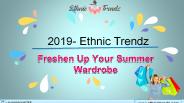 2019- Women’s Summer Ethic Collections