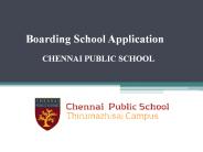 Boarding School Application