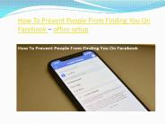 How To Prevent People From Finding You On Facebook