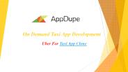 Taxi Booking App Development