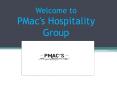 Hospitality Companies NYC | Cocktail Bars | PMac's Hospitality Group PowerPoint PPT Presentation