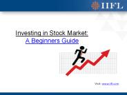 Investing in Stock Market: A Beginners Guide