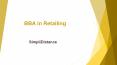 Retailing Management Course | Distance Course | BBA Course – SimpliDistance PowerPoint PPT Presentation