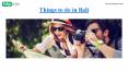 Things to do in Bali PowerPoint PPT Presentation