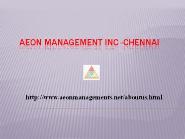 (Aeon))) Management Inc (Chennai) Reviews ***(Velachery)*****