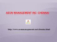 (Aeon))) Management Inc (Chennai) Reviews ***(Velachery)*****