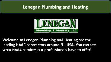 NJ Air Conditioning Repair - Lenegan Plumbing and Heating