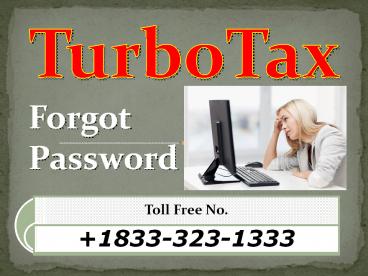 Turbotax Forgot Password