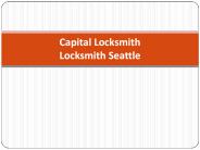 Locksmith Seattle - Capital Locksmith