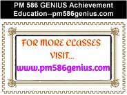 PM 586 GENIUS Achievement Education--pm586genius.com
