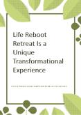 Life Reboot Retreat Is a Unique Transformational Experience PowerPoint PPT Presentation