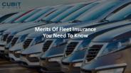 Merits Of Fleet Insurance You Need To Know