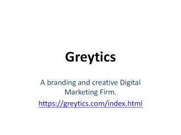 A Digital MArketing firm