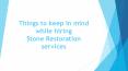 Things to keep in mind while hiring Stone Restoration services.pptx PowerPoint PPT Presentation