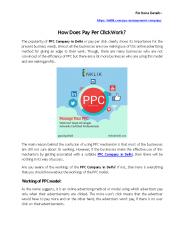 How Does Pay Per Click Work?