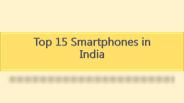 Top 15 Smartphones in India
