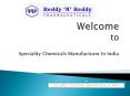 Speciality Chemicals Manufacturers in India PowerPoint PPT Presentation
