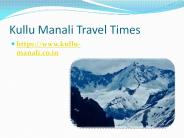 Kullu Manali Tour Packages