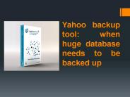 Yahoo Mail Backup