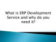 What is ERP Development Service and why do you need it? PowerPoint PPT Presentation