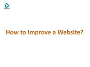 How to Improve a Website?