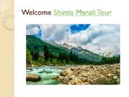 Shimla Manali Tour
