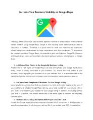 Increase Visibility on Google Map | Lead Conversion Strategies