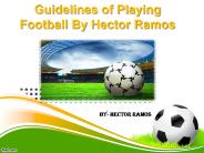 Playing Football By Hector Ramos