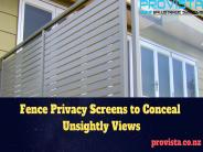 Fence Privacy Screens to Conceal Unsightly Views