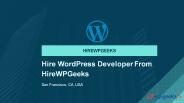 Hire WordPress Developer From HireWPGeeks