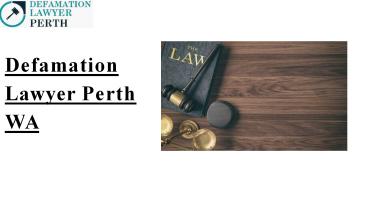 Defamation Lawyer Perth WA