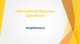 Business Management Course | International Business Management Course - SimpliDistance PowerPoint PPT Presentation