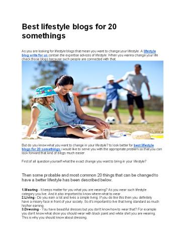 Best lifestyle blogs for 20 somethings