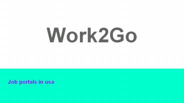 How the Job Portals in USA Work