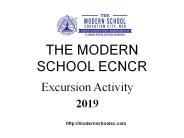 The Modern School ECNCR Excursion Activity-2019