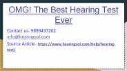 The Hearing Test