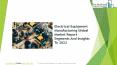 Electrical Equipment Manufacturing Global Market Report 2019 PowerPoint PPT Presentation