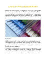 Acrylic Or Polycarbonate Roofs? Tuflite Polymers