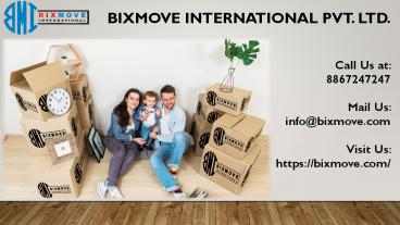 Packers and Movers Bangalore