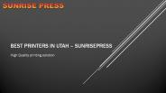 Find the Best Printers in Utah – sunrisepress